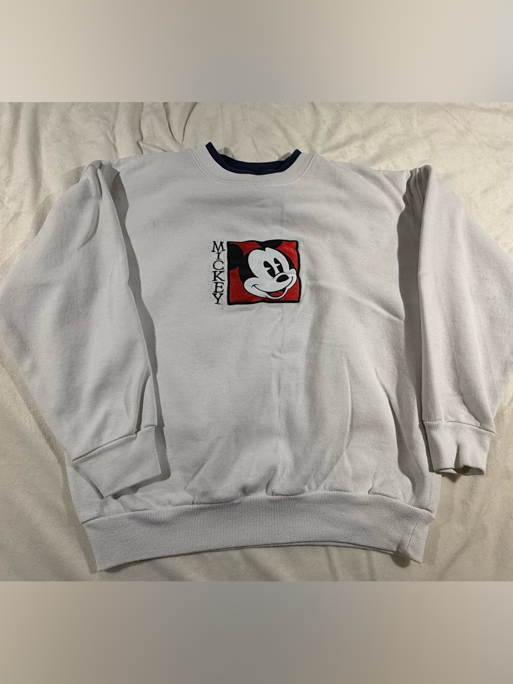 Disney White Sweatshirt Mickey Graphic